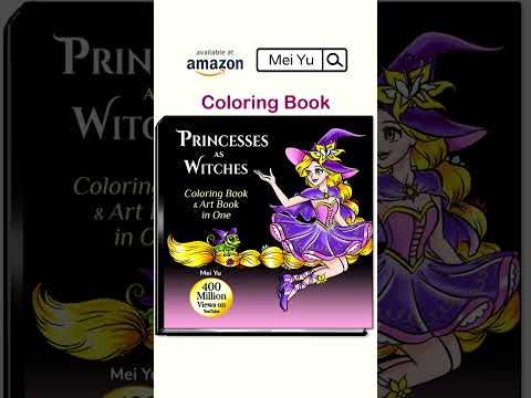 Disney Princess as a WITCH?! #artshorts #disneyprincess #witch #halloweenshorts #meiyu