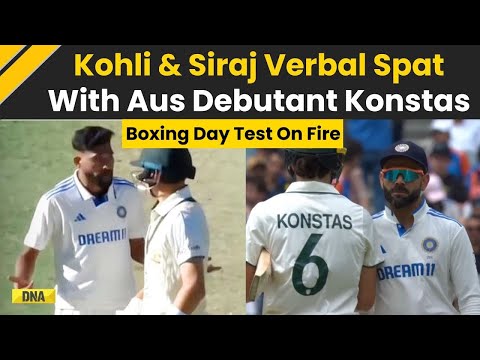 IND Vs AUS Highlights: Sam Konstas Gets Into Heated Altercation With Virat Kohli And Mohammed Siraj