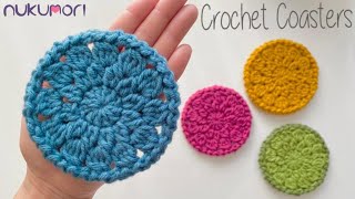 Crochet Flat Coaster for Beginners l English Instructions