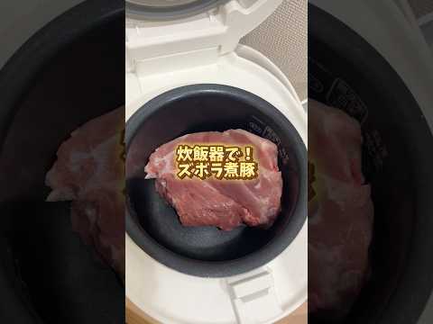 煮豚がこんなに簡単だったとは #一人暮らし料理 #ユーチュー部 #pr #youtubeshorts #レシピ