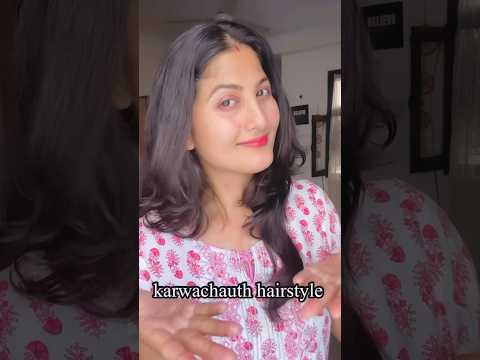 Beautiful open hairstyle for Karwachauth | karwachauth hairstyle #karwachauth #hairstyles