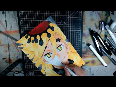 How to Draw Douma Demon Slayer / Kimetsu no Yaiba