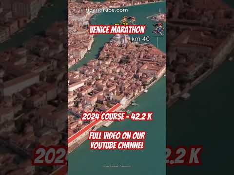 Venice Marathon (2024): fly over the marathon course! Video of the race path.