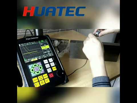 HUATEC FD510 Ultrasonic flaw detector angle probe calibration and DAC curve