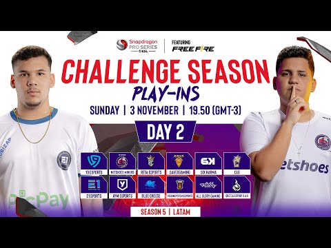 🔴Free Fire Challenge Play-Ins Day 2 | Season 5 | LATAM