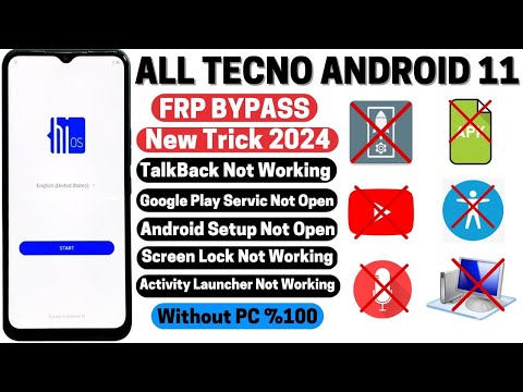 All Tecno Android 11 FRP Bypass 2024 |No Apps Disable No Xshare | Google Account Bypass Without PC