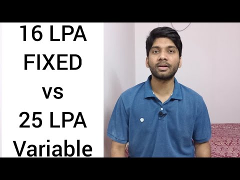 16 LPA fixed vs 25 LPA variable (Telugu)