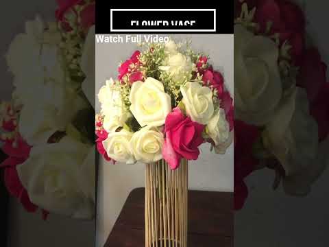 How to Make A Flower Vase |DIY Flower Pot Ideas | Flower Vase with popsicle sticks. #shorts