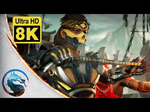 Mortal Kombat 1 – Official Takeda Gameplay Trailer 8K (Remastered with Neural Network AI)