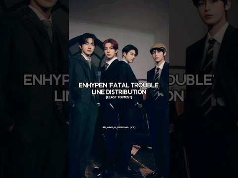 Enhypen 'Fatal Trouble' Line Distribution #shorts#viral#trending#fyp#kpop#bts#enhypen