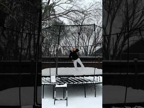 Jump into holiday cheer with Springfree Trampoline! Who says snow days are for staying in? #shorts