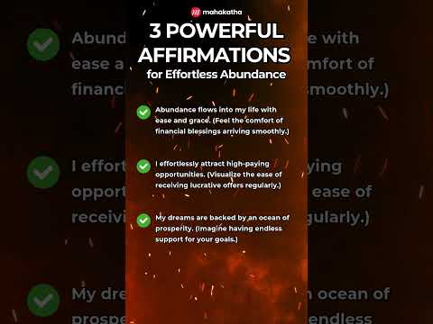 3 Affirmations for Effortless Abundance