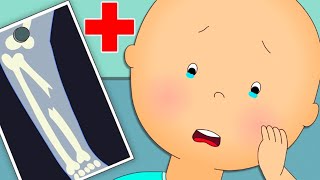 カイユー | カイユーと骨折 | 面白い漫画 | キッズ漫画 | ケイルー | Caillou