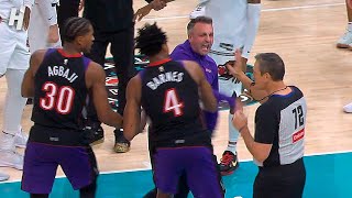 Raptors Head Coach Ejected for Arguing with Ref Over No-Call on This Play 😱