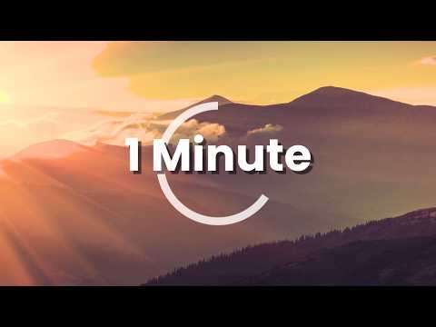 Instant Relaxation - 1 Min / 60 Sec Mindful Moment – “Mountain Sunset"