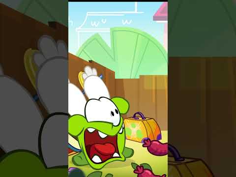 Om Nom Vs Dog #cartoon #shortsfeed #cuttherope #funnycartoons #omnom