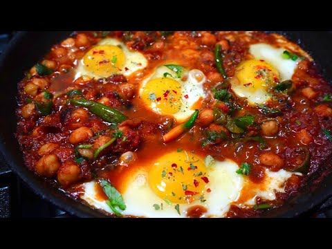 An Amazingly EASY DELICIOUS Chickpea Recipe | QUICK Egg Chana Masala Recipe