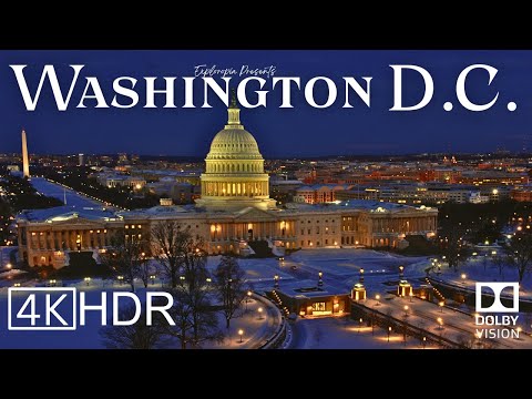 Washington D. C., USA 🇺🇸 in 4K HDR ULTRA HD 60 FPS Dolby Vision™ Drone Video