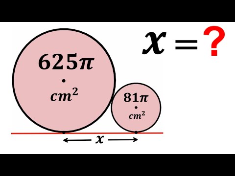 Can you solve for X? | (Circles) | #math #maths | #geometry