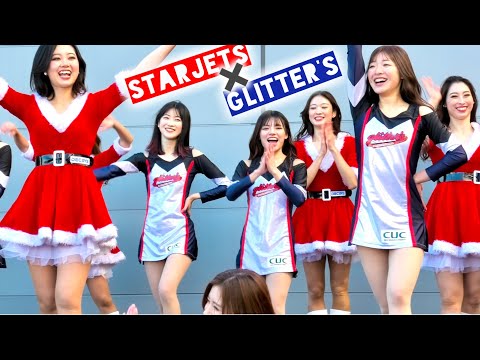 【チア@ららアリーナ 6/8】千葉商科大学チアチームglitter's × スタージェッツさんの最高コラボステージ♡ / 千葉ジェッツ / Japanese Cheer Girl