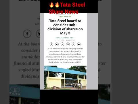 Tata steel share latest news today #sharemarketnews #shorts #youtubeshorts #tatasteel #stocknews