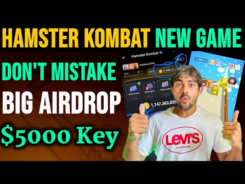 Hamster Kombat New Game Key $5000 || Hamster Kombat New Update || Hamster Game Play Tricks #HMSTR