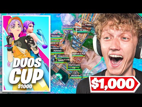 I Hosted a $1000 DUOS Tournament In Fortnite! (Season 4)