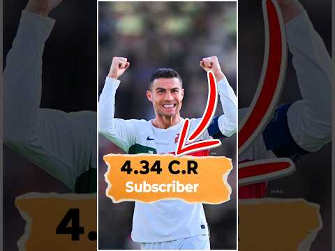 43.48 Million Subscribers मात्र 2 दिन में #motivation #yt #cr7 #cartoon #ronaldo