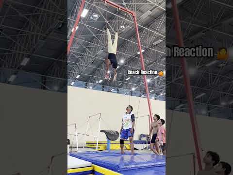 Learning Dismount on Rings| Jacky Sagar| gymnast | #learning #basic #coaching #reactionvideo