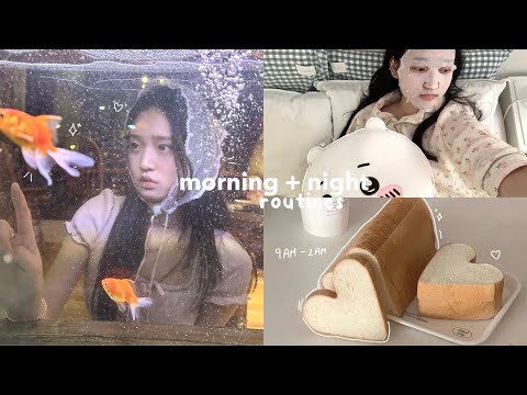 my realistic morning & night routines as a uni student vlog🧸 (productive 9am-2am)