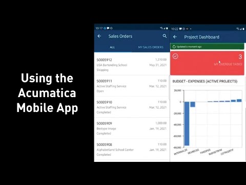 Using the Acumatica Mobile App