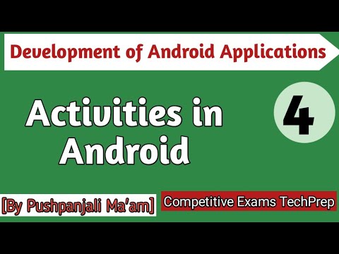 Lec - 1.4 Activities in Android in Hindi