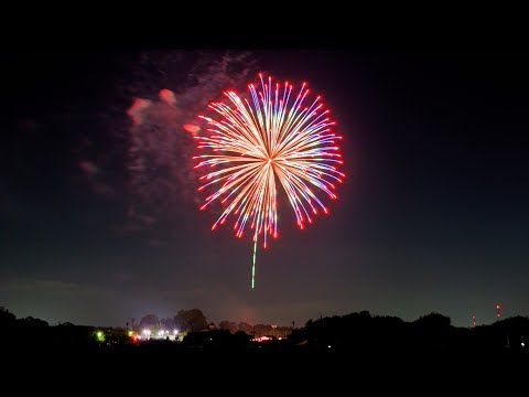 第35回河合町ふるさと祭り　ファイナルの花火　2023年8月11日