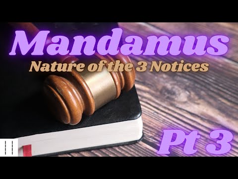 Suit 101: Writ of  Mandamus and Administrative Process pt3-  Nature of the 3 Notices (Preview)