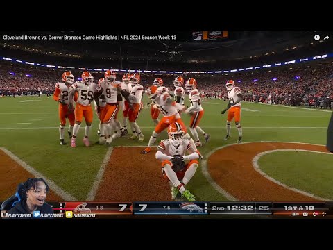 FlightReacts To Cleveland Browns vs. Denver Broncos Game Highlights | NFL 2024 Season Week 13!