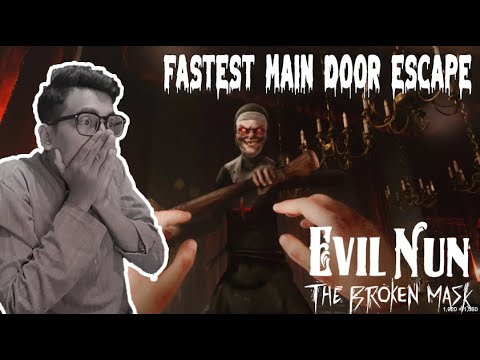 Evil Nun ka fastest door escape karlya 😎😎 | Evil Nun Gameplay Hindi 4k 60 fps #evilnuntipsandtricks