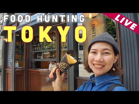 🔴LIVE | TOKYO FOOD HUNTING🗼Elegant Crepe🍓✨