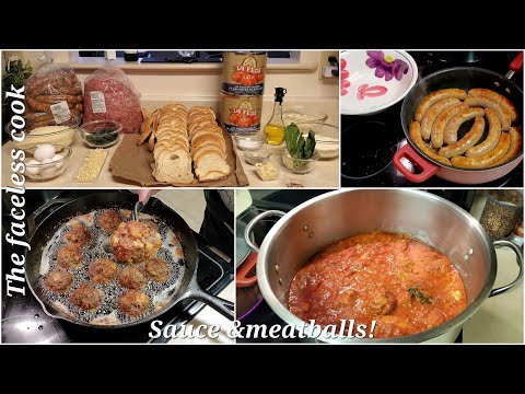 1-13-23 Sauce and meatballs, perfect from beginning to end!