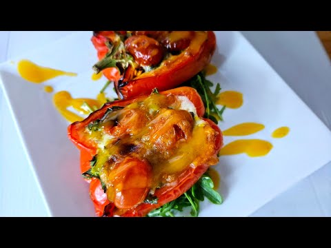 Delicious Callaloo Stuffed Peppers | Quick and Easy Recipe" #easyrecipe #stuffedpepper