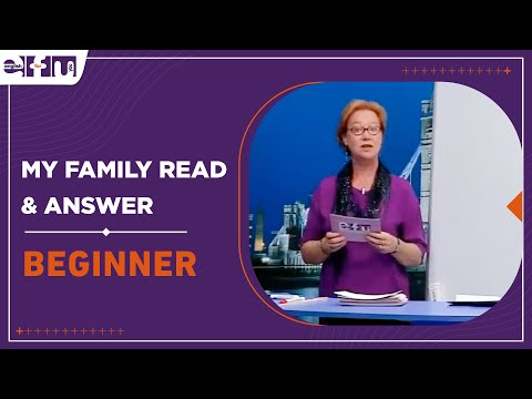 Let's Start English 38 - Lesson 6 / My Family Read & Answer | Beginner Levels