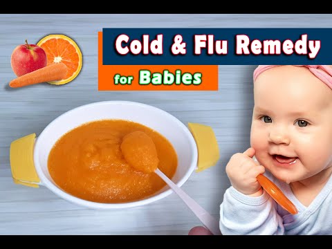 Cold & Flu Remedy Fruit Puree for Babies || Fruit Puree for 6months plus baby || flu Remedy for Kids