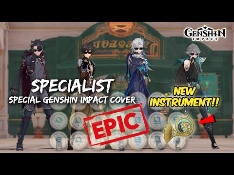 Nightwind Horn Showcase - Specialist (Persona 4 OST) | Genshin Impact EPIC Lyre & MMD Cover 🔥