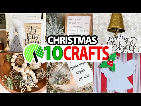 10 EASY ANGEL Crafts! SIMPLE DIY Christmas decorations! Dollar Tree DIYs (no-skill required!)