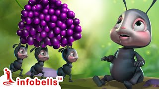 చీమలు ఊరేగుతాయి -Ants Go Marching | Telugu Rhymes for Children | Infobells #telugurhymes #babysongs