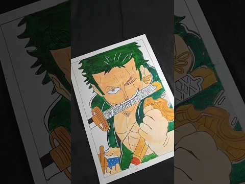 Zoro drawing #anime #drawing #2k24 #short