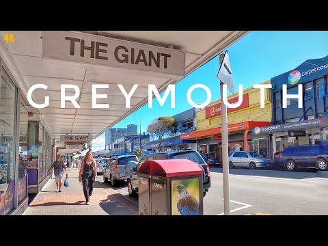 Greymouth New Zealand Walking Tour 2024 4K | Town Centre | Largest Town West Coast South Island NZ