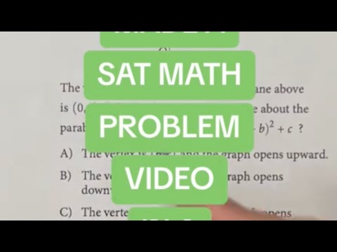 Haven't Made a SAT Math Problem Video in a VERY LONG Time!