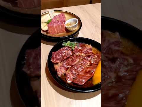 奈良 広陵の神城で焼肉。上ハラミのタレ、シャトーブリアン、上ハラミ塩、極上黑タン。絶品でした。#shorts