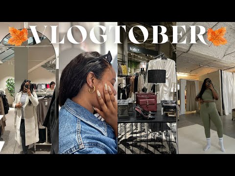 VLOGTOBER 1| I GOT A SECOND PIERCING, did it hurt? Modelling for activewear, FALL shopping & more