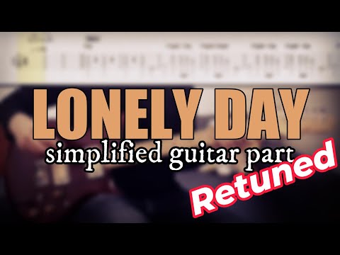 Lonely Day - System Of A Down | Simplified Guitar cover with tabs #3 [standard tuning]